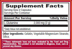 Met-Rx L-Glutamine 1000 Ingredients